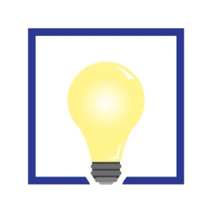 Lightbulb tips icon