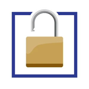 Padlock security icon